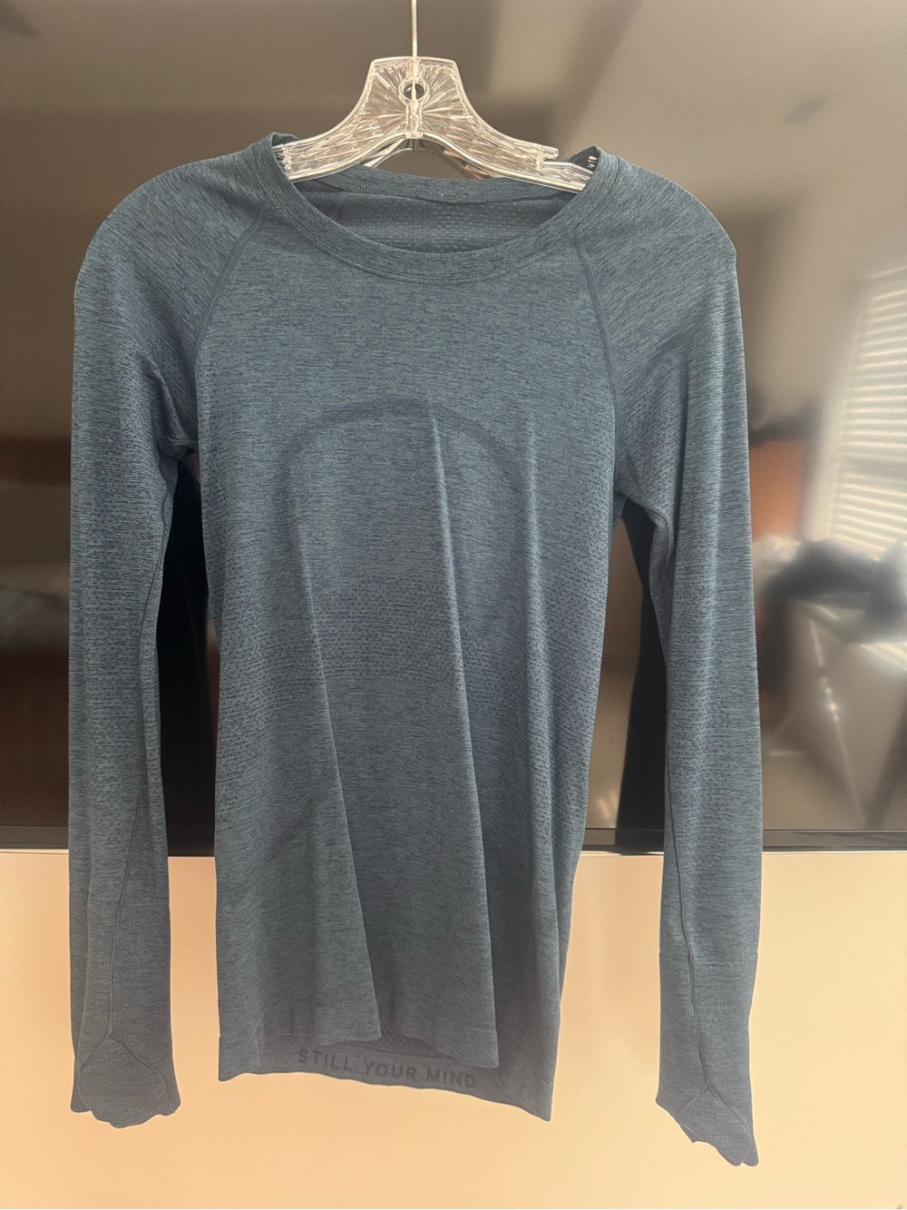 lululemon athletica Heathered Teal Long Sleeve Crew